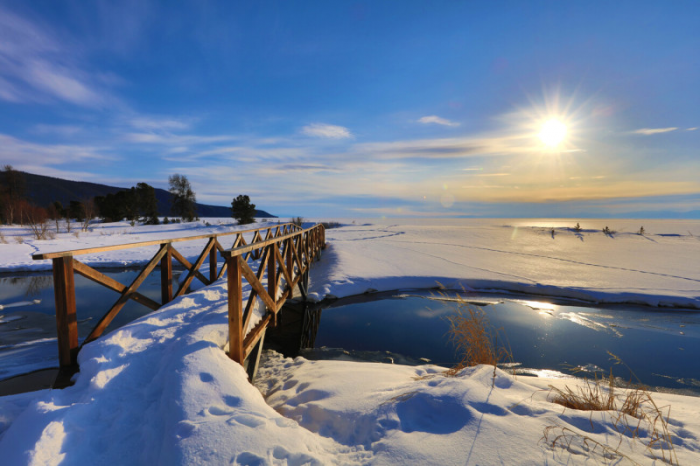 Удивительный природный заповедник Баргузин на озере Байкал
