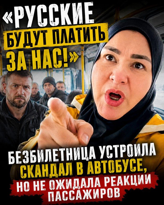 «Это не твой земля!»: дама в хиджабе начала качать права в автобусе, но пассажиры не стали терпеть такой наглости