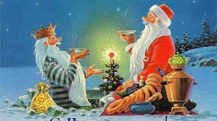25 очень смешных советских новогодних открыток