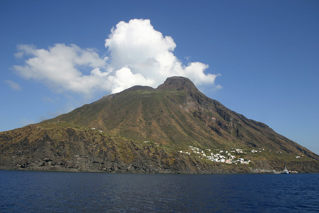 Вид на Помпеи