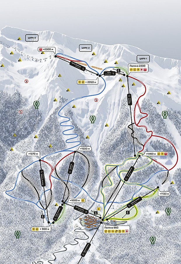 Курорты Красной Поляны зимой-2026: отдых на лыжах и без них, трассы, цены