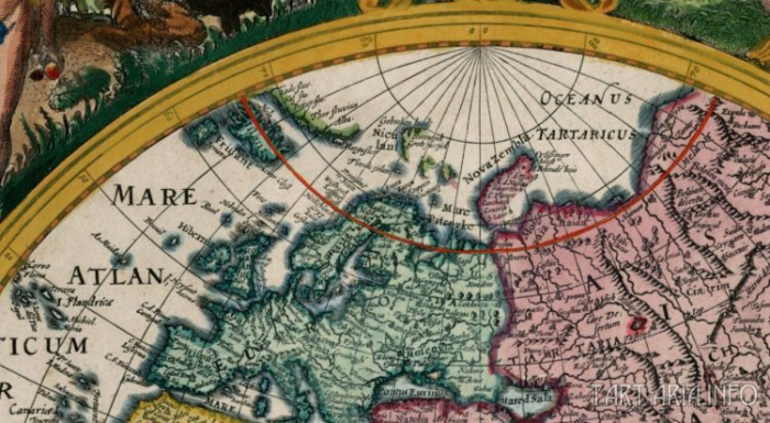 Гиперборея на старинных картах
