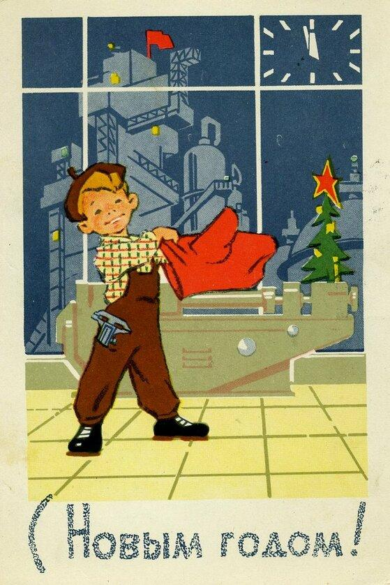 Лучшие открытки с Новым годом, те самые, советские, из детства