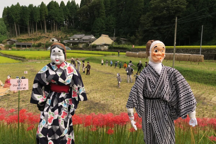 Надувные коровы как оружие японских фермеров против диких животных