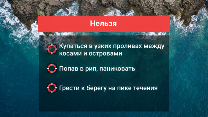 Что делать, если вы попали в отбойное течение