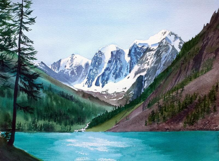 "Все думают, что я живу в горах". Как художница через картины исследует энергию Алтая