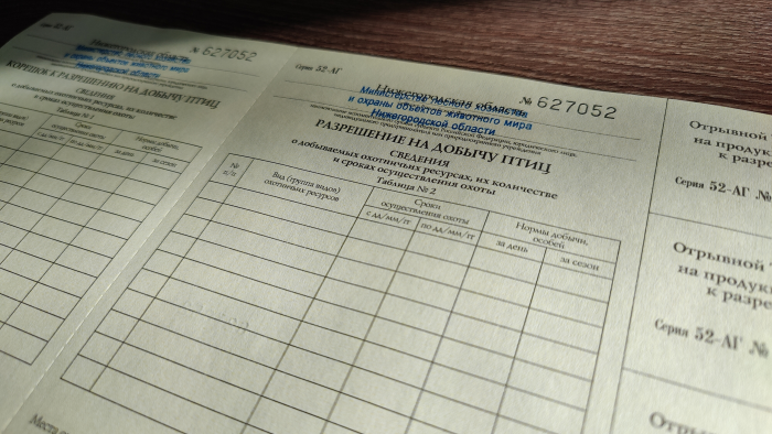 Нижегородский Минлесхоз 20 марта начинает выдавать разрешения на добычу пернатой дичи