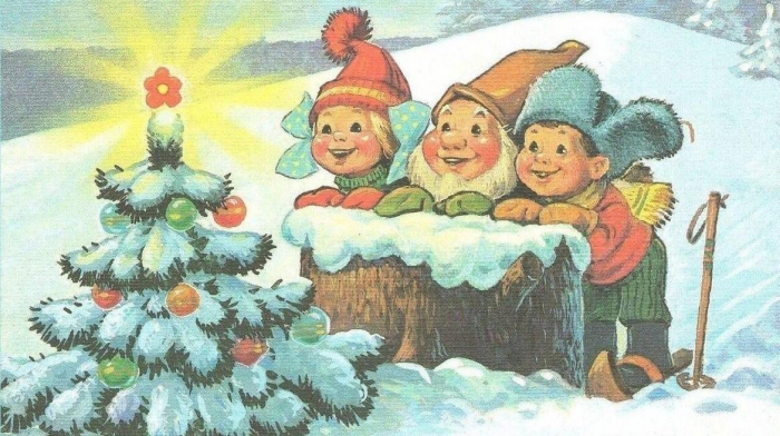 Лучшие открытки с Новым годом, те самые, советские, из детства