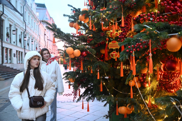 ВЦИОМ: 9 из 10 туристов в Москве зимой посещают новогодние площадки