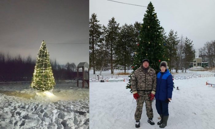 В Архангельске продолжают устанавливать главную городскую ёлку