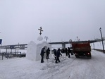 В Барнауле заканчивают строительство Крещенского городка. Фото