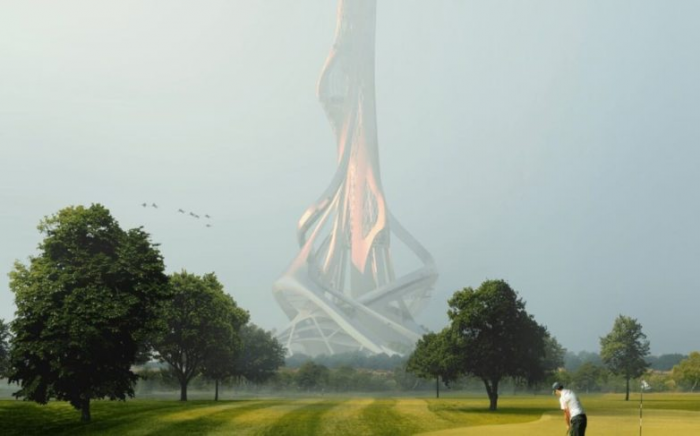 Рендеры двухкилометровой башни Rise Tower, которая станет самым высоким зданием планеты