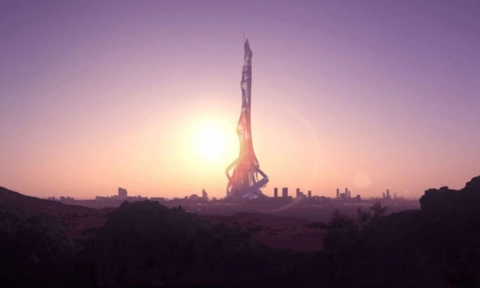 Рендеры двухкилометровой башни Rise Tower, которая станет самым высоким зданием планеты