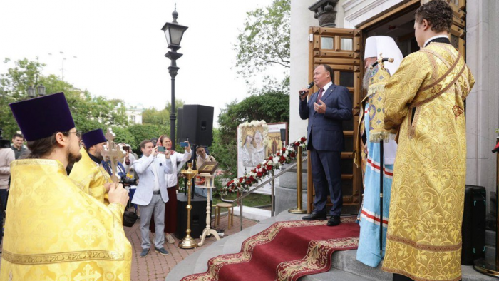 Празднование Дня города началось с богослужения в часовне Святой Екатерины