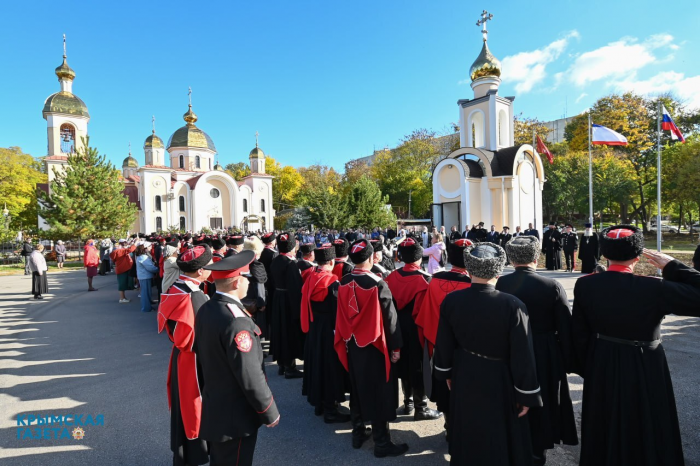 В Керчи освятили часовню-памятник в честь кубанских казаков, участвовавших в возвращении Крыма в состав России