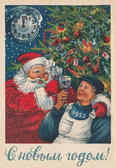 Лучшие открытки с Новым годом, те самые, советские, из детства