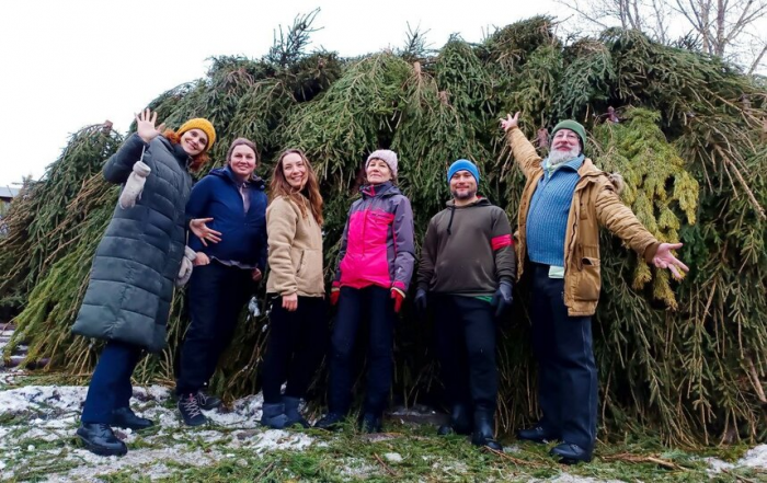 Новогодние ели помогут животным и озеленению Петербурга