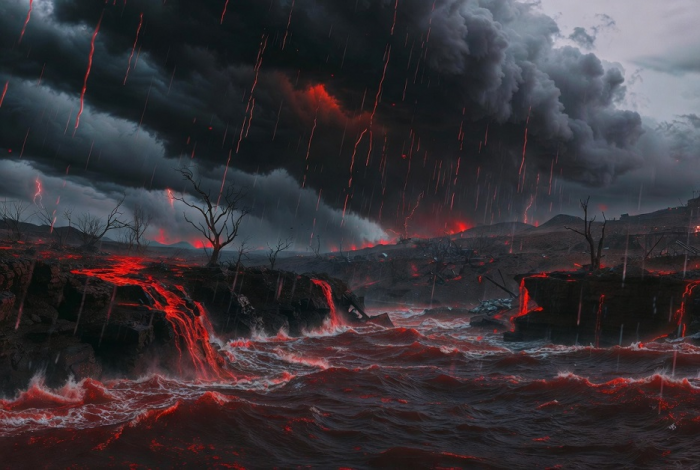 Прошедшие 16 декабря кровавые дожди назвали знамением апокалипсиса