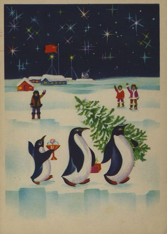 Лучшие открытки с Новым годом, те самые, советские, из детства