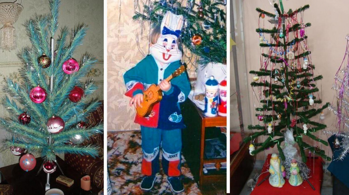 Как выглядели домашние новогодние елки в России 1990-х годов (ностальгическая и местами смешная фотоподборка)