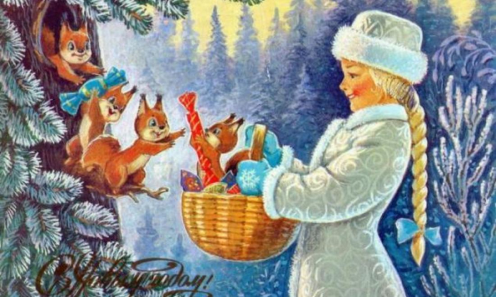 Лучшие открытки с Новым годом, те самые, советские, из детства