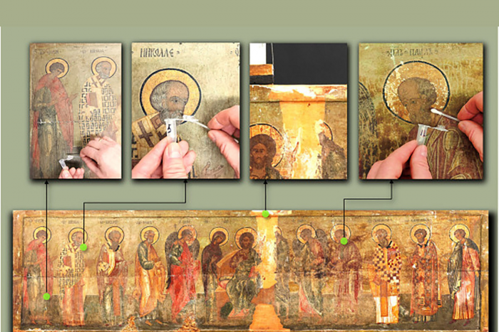 На иконе из Третьяковской галереи обнаружен разрушающий гриб