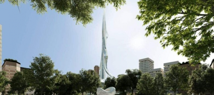 Рендеры двухкилометровой башни Rise Tower, которая станет самым высоким зданием планеты