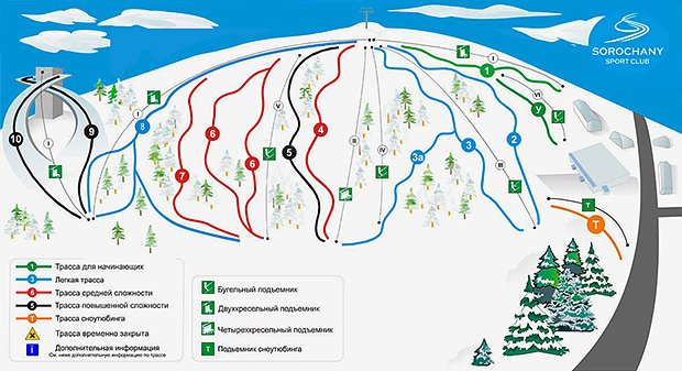 Горнолыжный курорт «Сорочаны»: как добраться, услуги, цены