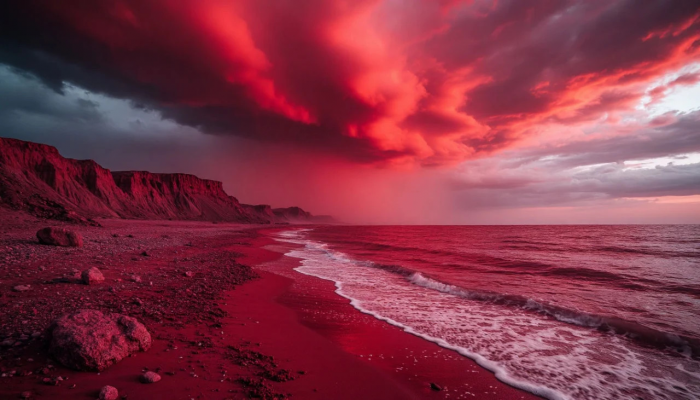 Конец света близок? Небеса "заплакали кровью". Сеть заполонили страшные кадры