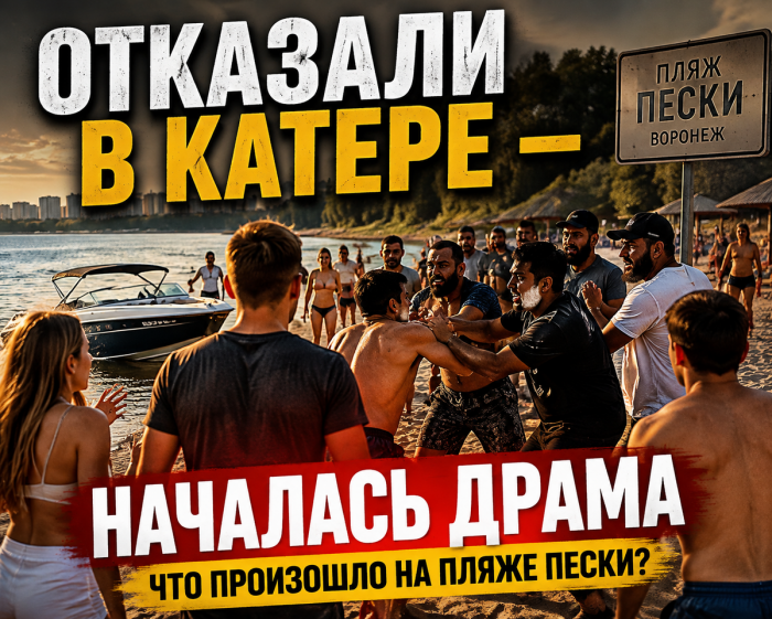Кавказцы захотели покататься на чужом катере — им отказали.Итог: ударили девушку и вдесятером «молотили» четверых парней