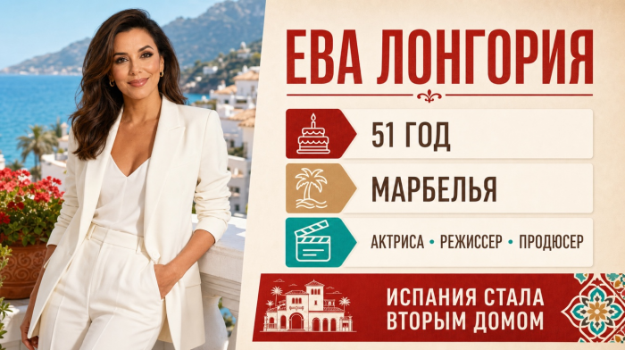 Ева Лонгория показала яркий пляжный образ на отдыхе в Испании