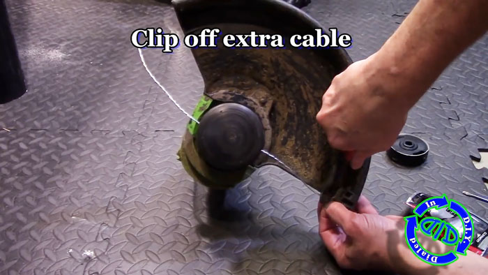 Замена лески на тросик в садовом триммере